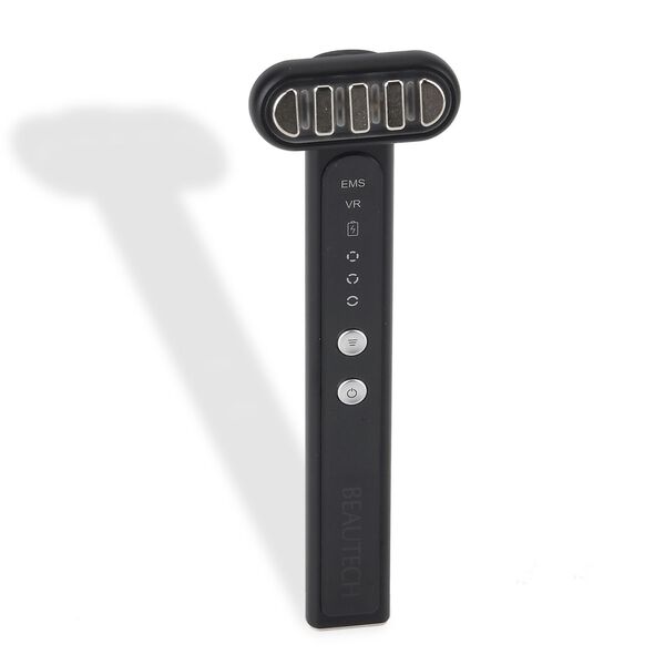 BEAUTECH Gesichts und Augenmassageger&auml;t, 360 Grad Kopf, EMS Technologie, 8,2x3,2x2,3 cm, Schwarz