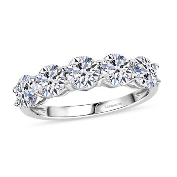 LUXURIANT SI-GH Labor Diamant Ring, 925 Silber rhodiniert - 2 ct.