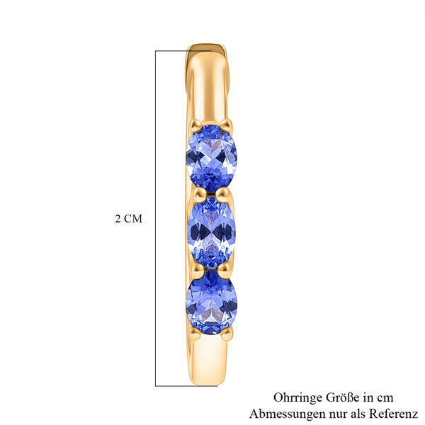 D'Joy AA Tansanit Ohrringe - 1,07 ct. image number 5