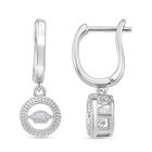 RADIANTA GRA zertifiziert Moissanit (D-VVS) Ohrringe 925 Silber rhodiniert ca. 0.48 ct