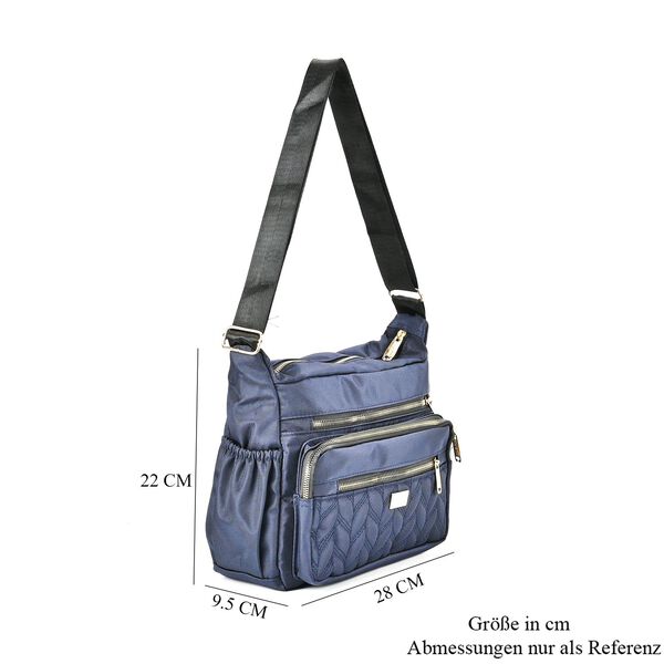 Oxford Bauchtasche, dunkelblau image number 8