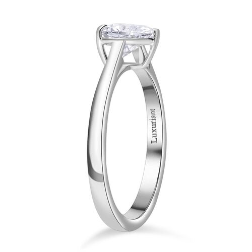 LUXURIANT DIAMOND- SGL zertifizierter VS-EF Labor Herz Diamant Ring in 950 Platin - 1 ct. image number 2