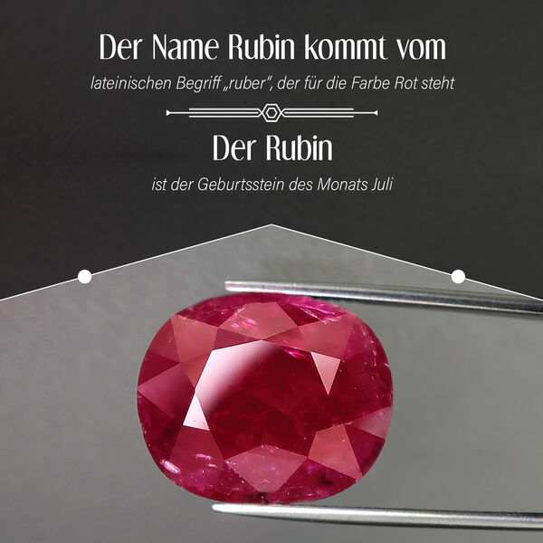 Afrikanischer Rubin und Diamant-Anhänger - 4,74 ct. image number 4