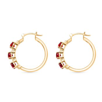 D'Joy Labor Padparadscha Saphir Ohrringe - 4,48 ct.