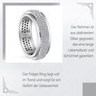 Luxus Diamant Anti-Stress Spinning Ring - 1 ct. image number 5