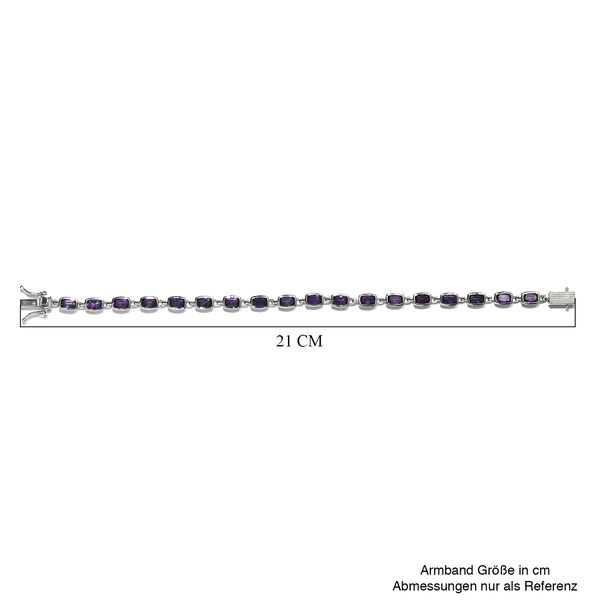 Lusaka Amethyst-Armband, ca. 20 cm, 925 Silber platiniert ca. 7,70 ct image number 5