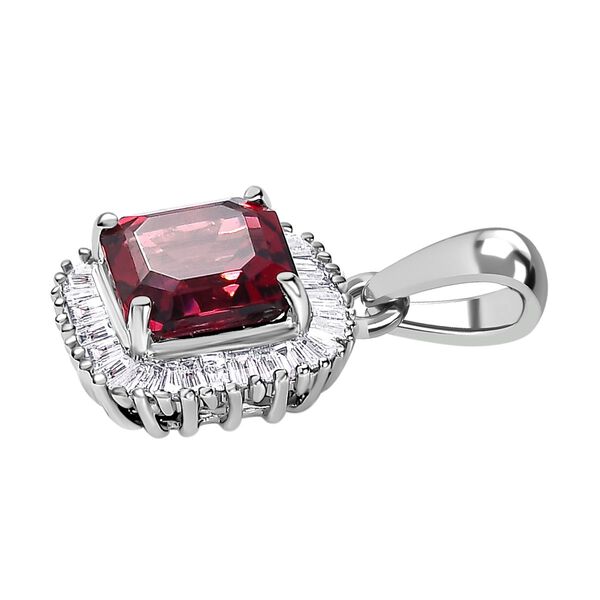 RHAPSODY AAAA Rubellit und VS EF Diamant Anh&auml;nger in 950 Platin - 2,24 ct. image number 7