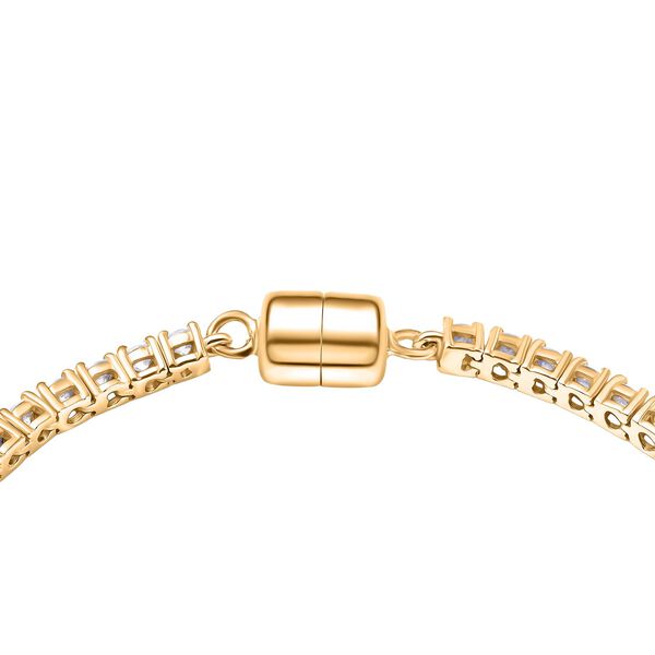 D'Joy Moissanit 19cm Armband, 925 Silber 750 Gelbgold Vermeil - 5,36 ct. image number 3