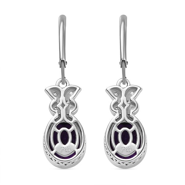 Afrikanische Amethyst und Zirkon Ohrringe - 4,86 ct. image number 5