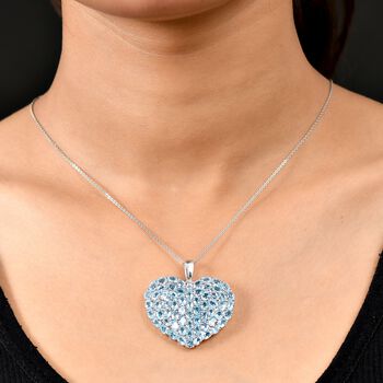 D&rsquo;joy Himmelblauer Topas Anh&auml;nger 925 Silber rhodiniert ca. 14.27 ct