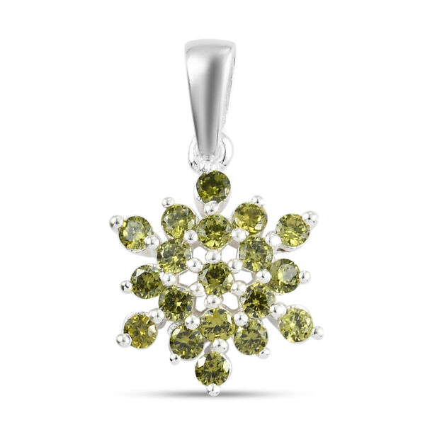 LUSTRO STELLA - Peridot Zirkonia Anh&auml;nger 925 Silber