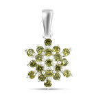LUSTRO STELLA - Peridot Zirkonia Anhänger 925 Silber