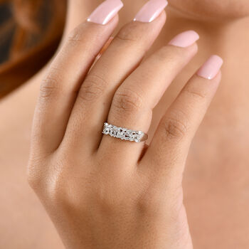 LUXURIANT DIAMOND - Lab Grown Diamant SI-GH Ring 925 Silber Rhodiniert (Gr&ouml;&szlig;e 20.00) ca. 0,27 ct