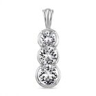 J Francis gefertigt mit SWAROVSKI Wei&szlig;er Kristall Anh&auml;nger 925 Silber platiniert