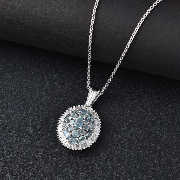 D'Joy Alexandrit und Diamant Anhänger mit 50cm Kette - 1,53 ct. image number 1