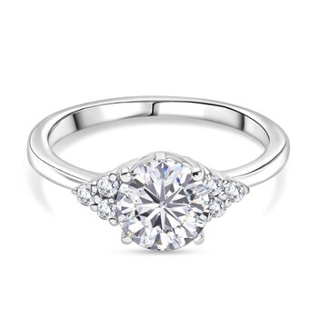 D'Joy Moissanit Schmuckset. 925 Silber platiniert - 2,69 ct.