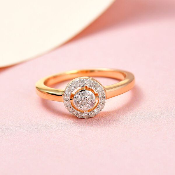 Diamant Halo Ring - 0,20 ct. image number 9