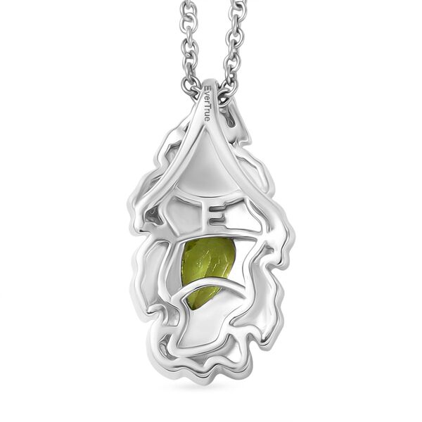 EVER TRUE Peridot Anhänger mit kette ca. 50 cm, Nickelfreies Messing ca. 1,05 ct. image number 4