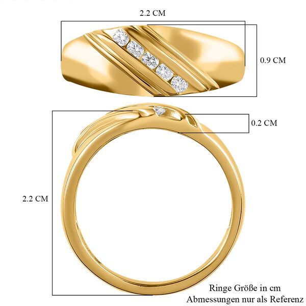 88 Facetten Moissanit Ring, ca. 0,15 ct image number 7