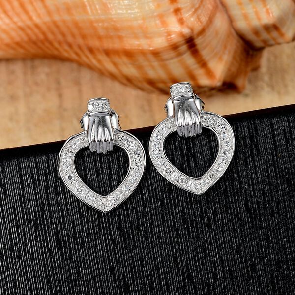 LUXURIANT SI-GH Labor Diamant Ohrringe, 925 Silber rhodiniert - 0,50 ct. image number 2