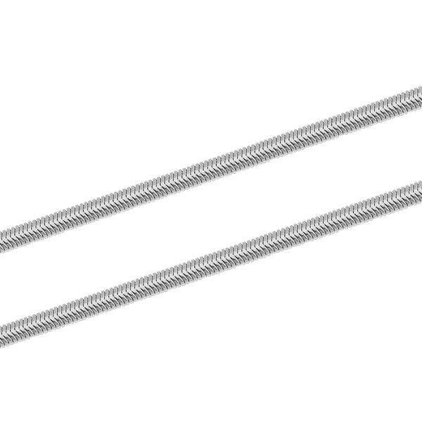 Weiße Süßwasser Perle Halskette ca. 50 cm Reiner Edelstahl, Silberfarben image number 4