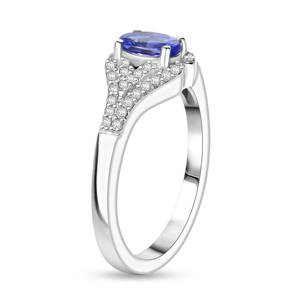 Tansanit und Zirkon Ring - 0,78 ct. image number 5
