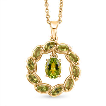 EVER TRUE AA Peridot Schmuckset ca. 50 cm ca. 2.78 ct
