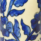2er Set handbemalte Keramikvasen, 7,5x19 cm, Blau image number 3