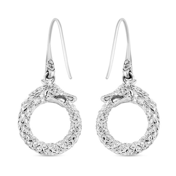 Royal Bali Kollektion - Drachen Ohrringe in 925 Silber image number 3