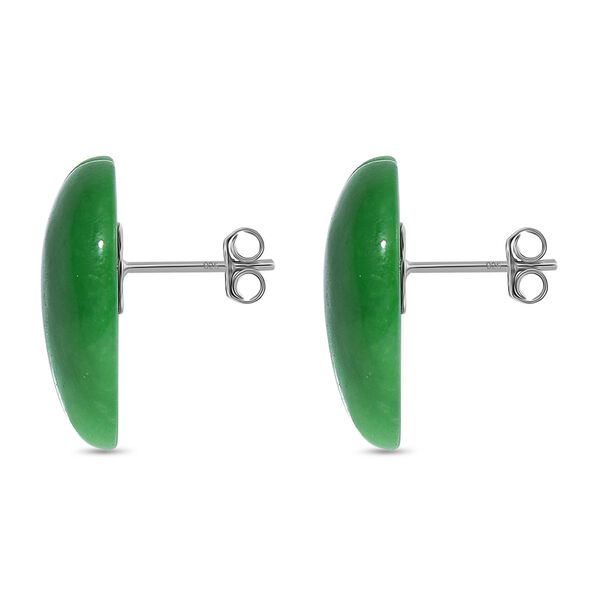 Grüne Jade Herz Ohrringe - 35 ct. image number 4