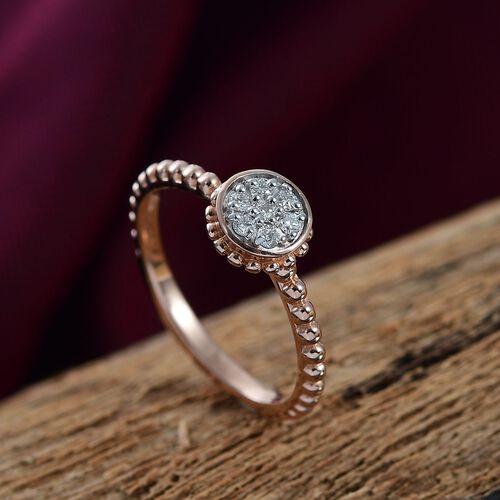 Lab Grown Diamant SI Ring 925 Silber (Größe 17.00) ca. 0,15 ct image number 1
