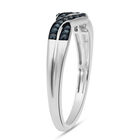 Blauer Diamant Ring 925 Silber platiniert  ca. 0,25 ct image number 3