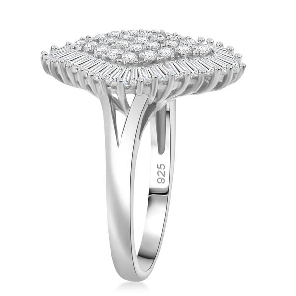 LUSTRO STELLA wei&szlig;er Zirkonia Ring im Halo-Design image number 4