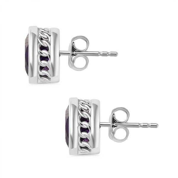 Afrikanische Amethyst Ohrringe in Silberton - 6,82 ct. image number 4