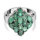 Kagem sambischer Smaragd-Ring, 925 Silber platiniert  ca. 3,29 ct image number 0