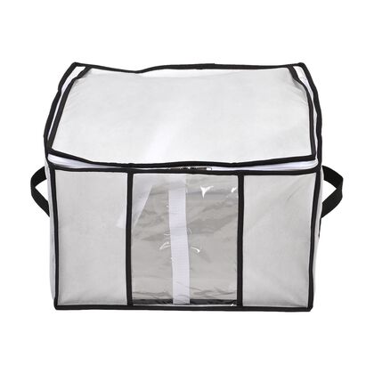 XXL Vakuum-Aufbewahrungsbox, Platzsparender Organizer f&uuml;r Kleidung, Bettw&auml;sche und Decken, vakuum- und pumpkompatibel, 40x42x25cm