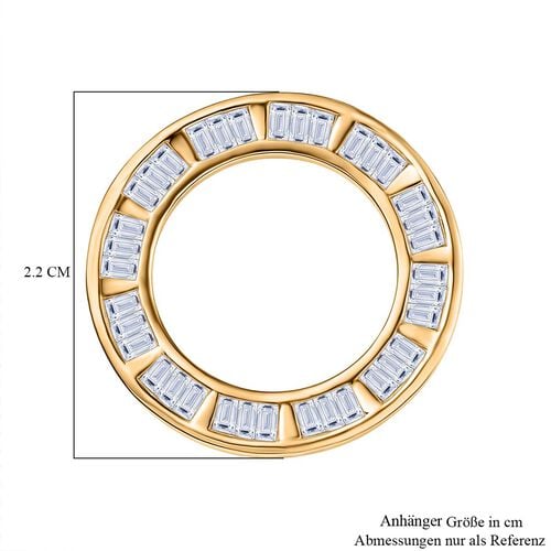 Lab Grown Diamant VS Anhänger 585 Gold ca. 1,01 ct. image number 5