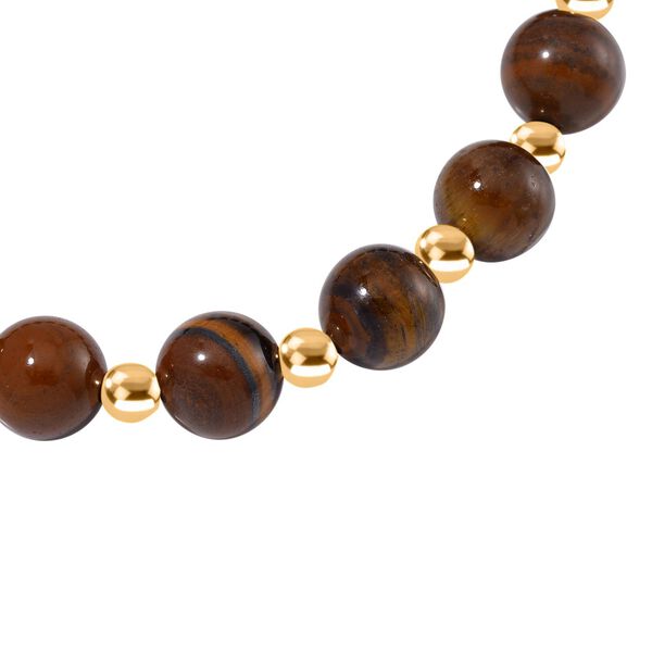 Gelbes Tigerauge Armband ca. Flexibles cm Standard gelb vergoldet ca. 60.00 ct image number 3