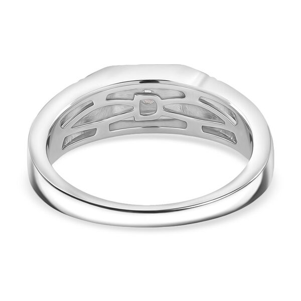 RADIANTA GRA zertifiziert Moissanit (D-VVS) Ring 925 Silber rhodiniert (Gr&ouml;&szlig;e 18.00) ca. 0.24 ct image number 5