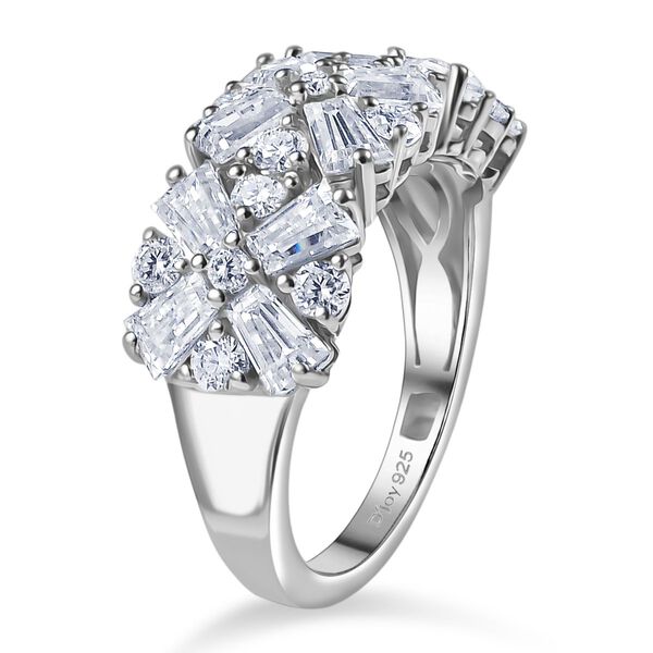 D'Joy Moissanit Ring 925 Silber rhodiniert (Größe 21.00) ca. 2,68 ct image number 4