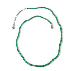 RHAPSODY zertifiziert und geprüft AAAA Smaragd 45cm Halskette in 950 Platin - 37,66 ct.