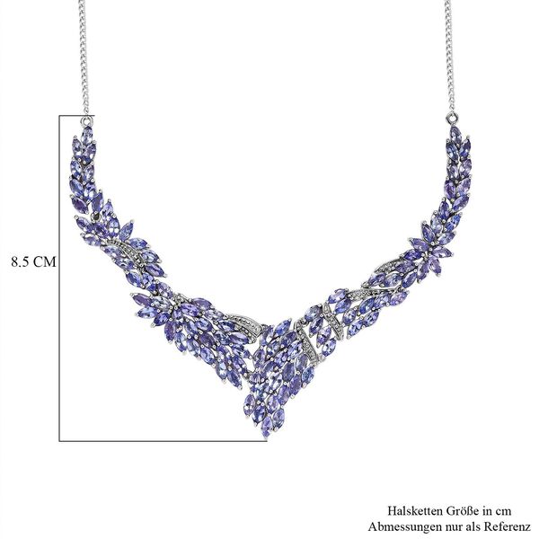 Tansanit Halskette, 45 cm - 14,14 ct. image number 5