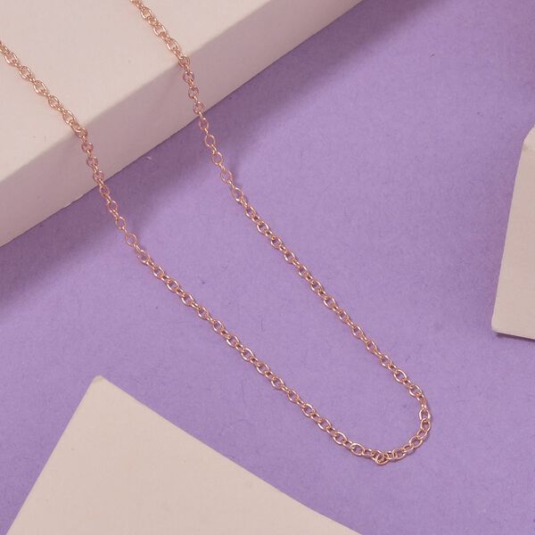 925 Silber rosévergoldetKette ca. 50 cm image number 2