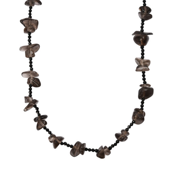 Rauchquarz, Schwarzer Spinell Kette 91 cm ca. 280.00 ct image number 0