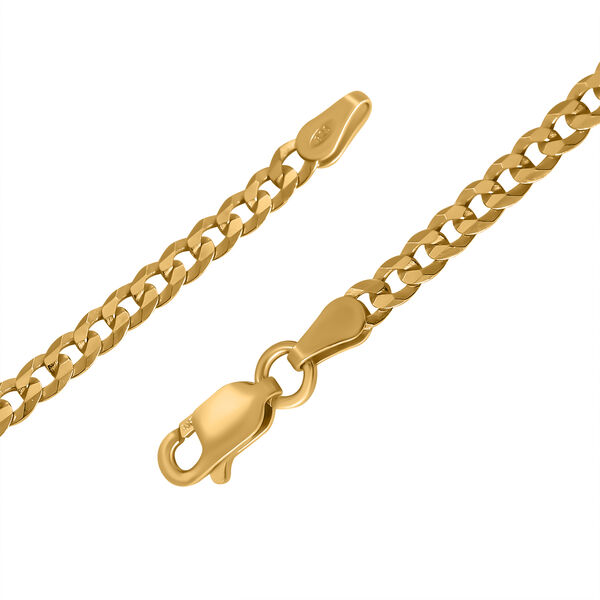 Panzerkette 56 cm in 925 Silber vergoldet image number 3