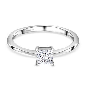 LUXURIANT DIAMOND- IGI zertifizierter VS-GH Labor Diamant Ring in 585 Weißgold - 0,50 ct.
