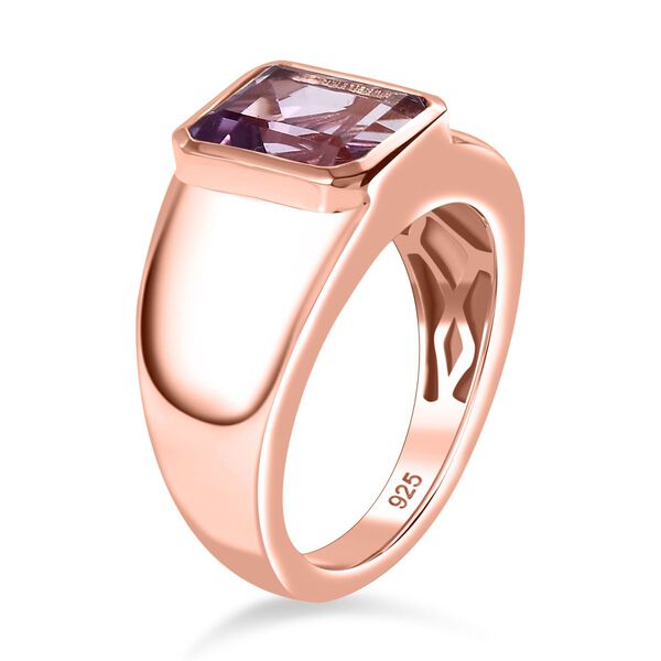 Rosa Amethyst Ring 925 Silber Ros&eacute;gold Vermeil (Gr&ouml;&szlig;e 16.00) ca. 2,31 ct image number 5