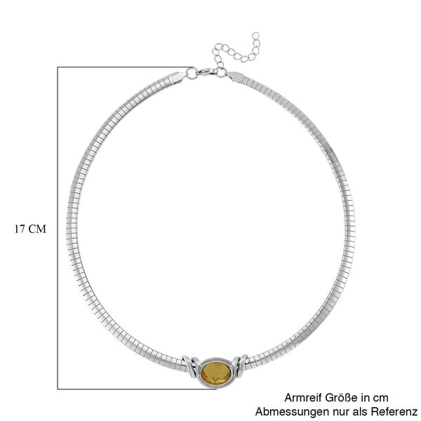 Glas Halskette ca. 45 cm Reiner Edelstahl image number 6