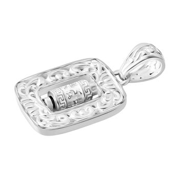 Royal Bali Kollektion- Gebetsm&uuml;hle Anh&auml;nger, 925 Silber with 916 Gelbgold Vermeil