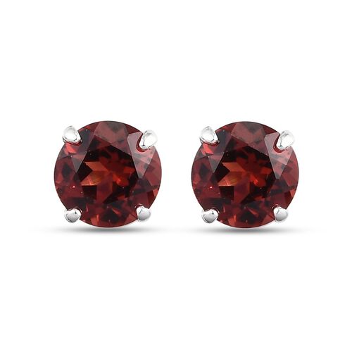 Rote Granat Ohrringe image number 0